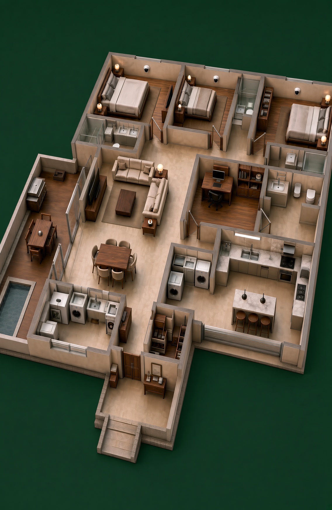 Explore a planta da casa conectada